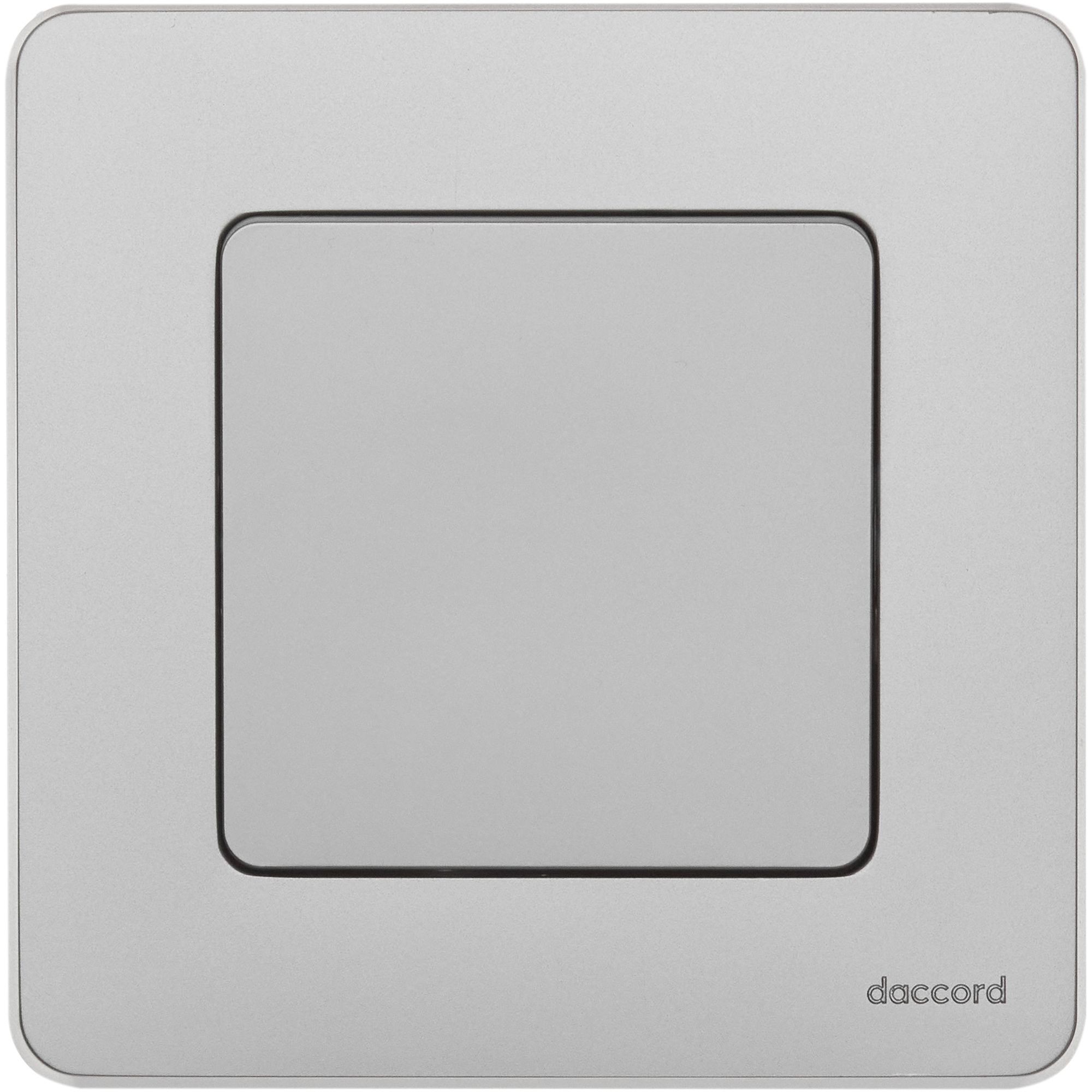 Переключатель 1-клавишный INSPIRIA, алюминий /673652/