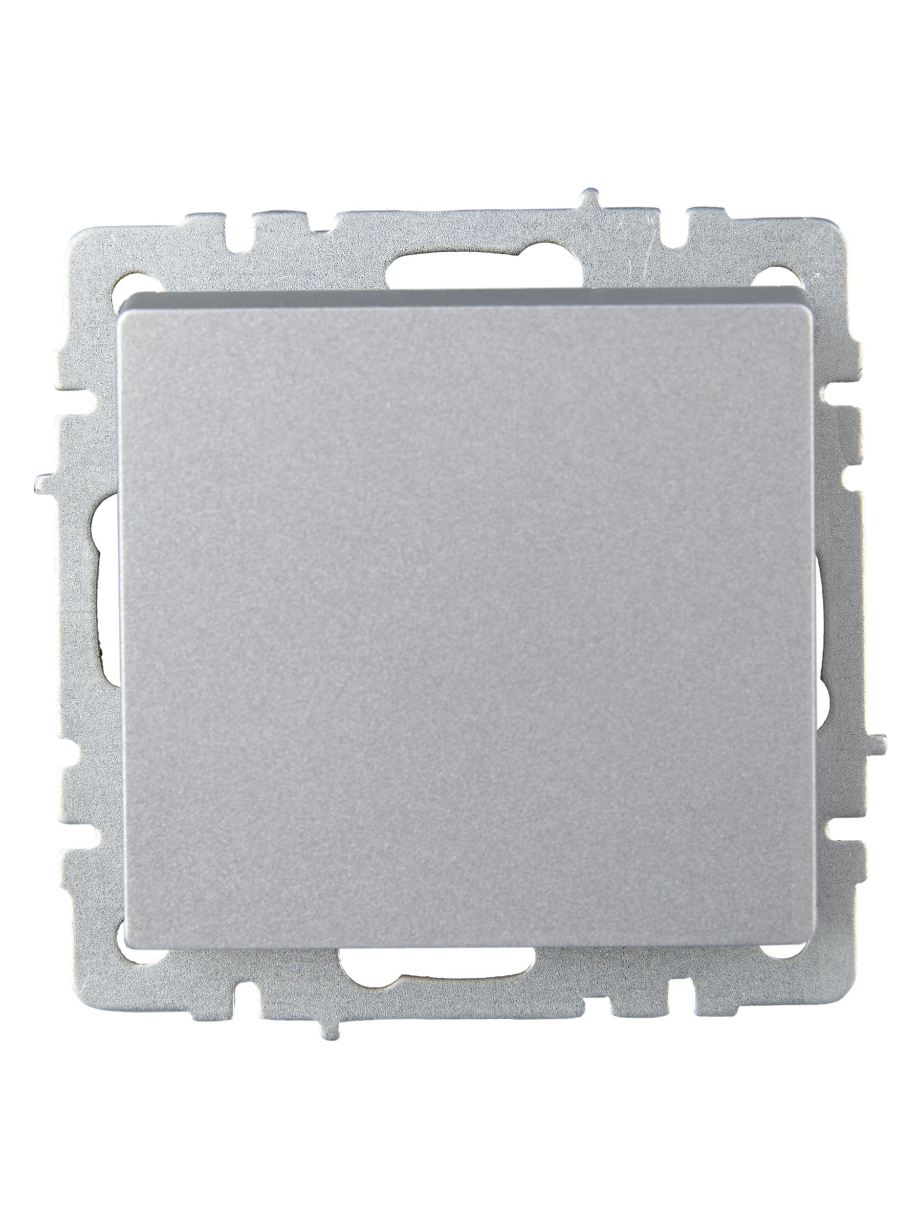 Выключатель 1-клавишный 10А ВС10-1-0-БрА алюминий BRITE ИЭК