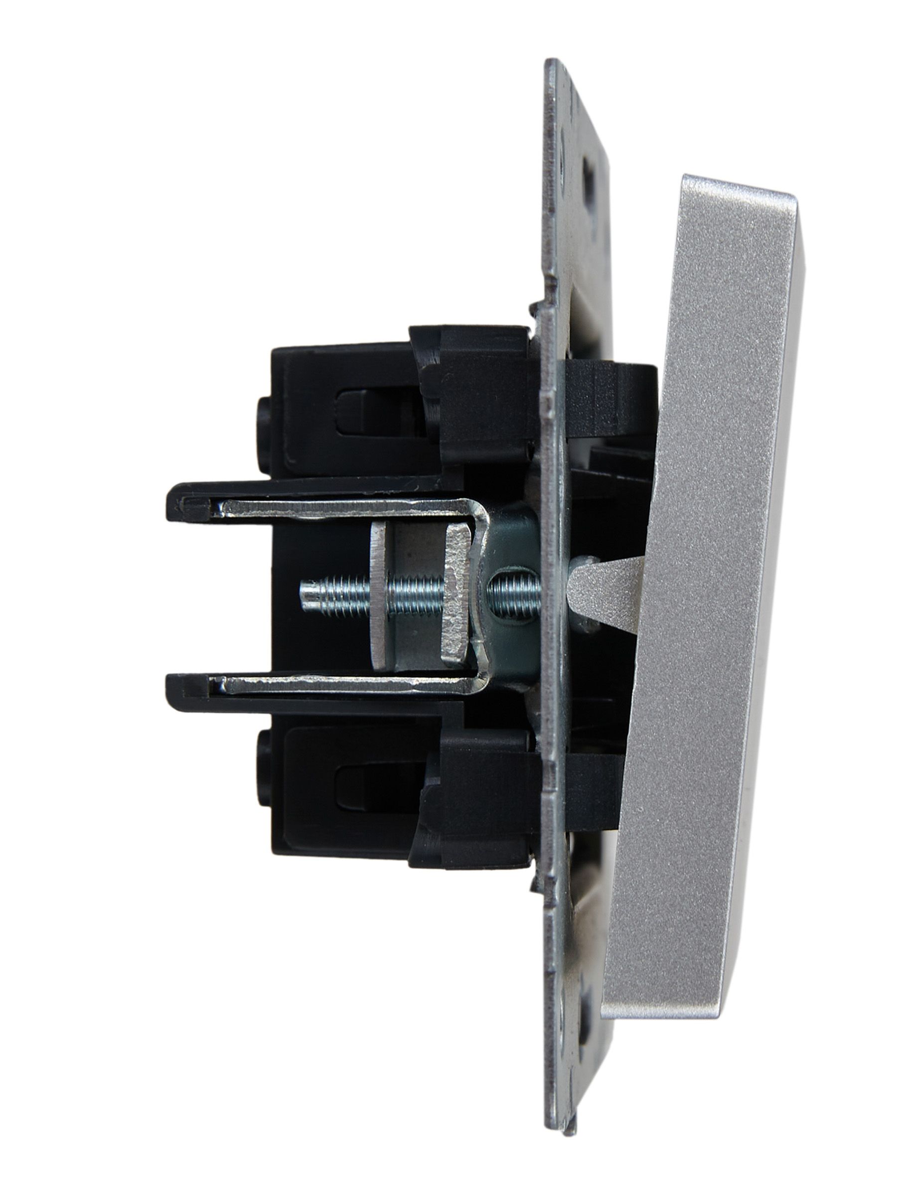 Выключатель 1-клавишный 10А ВС10-1-0-БрА алюминий BRITE ИЭК