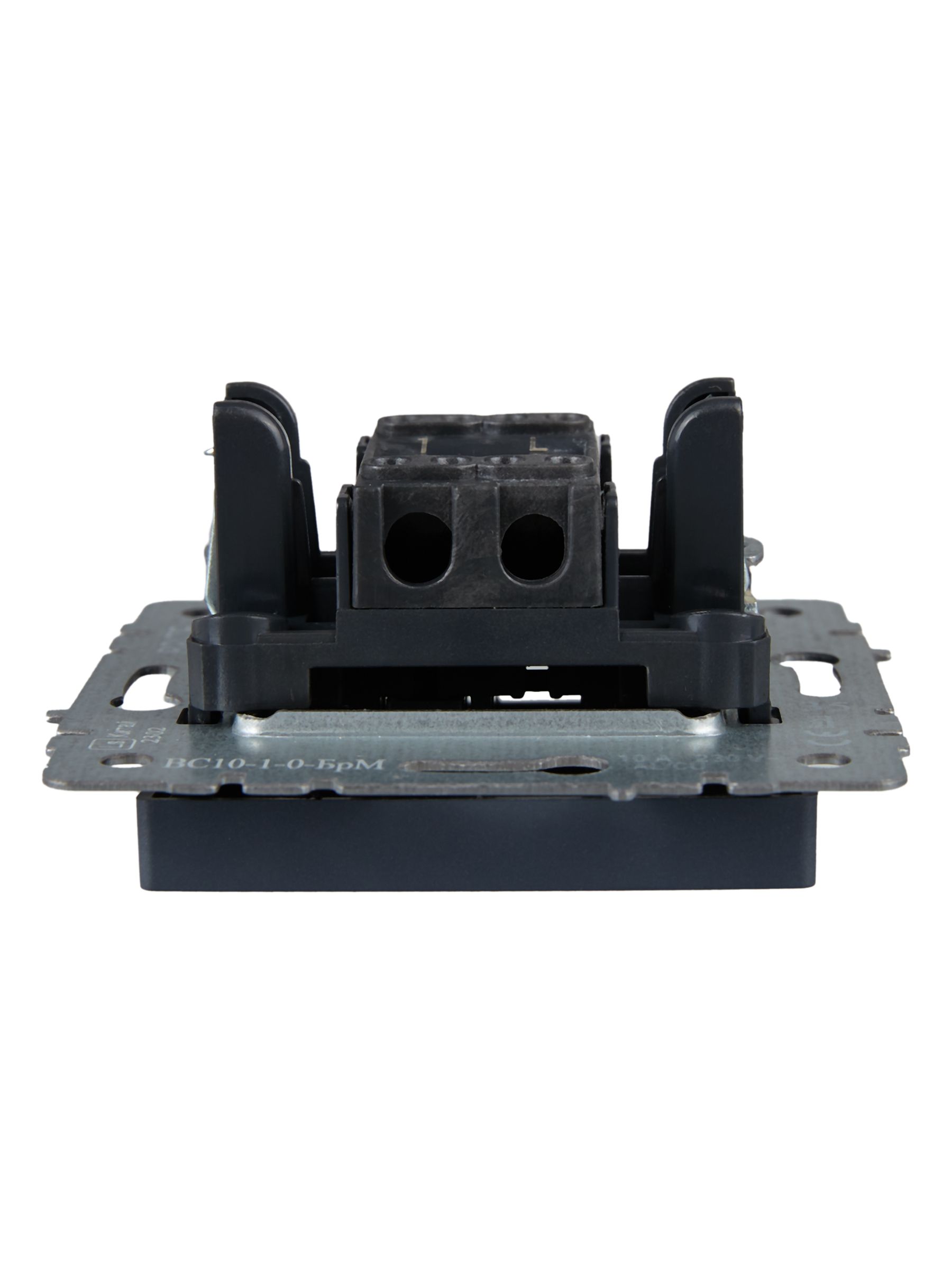 Выключатель 1-клавишный 10А ВС10-1-0-БрМ маренго BRITE ИЭК