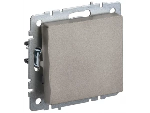 BRITE Выключатель 1-клавишный 10А ВС10-1-0-БрШ шампань ИЭК