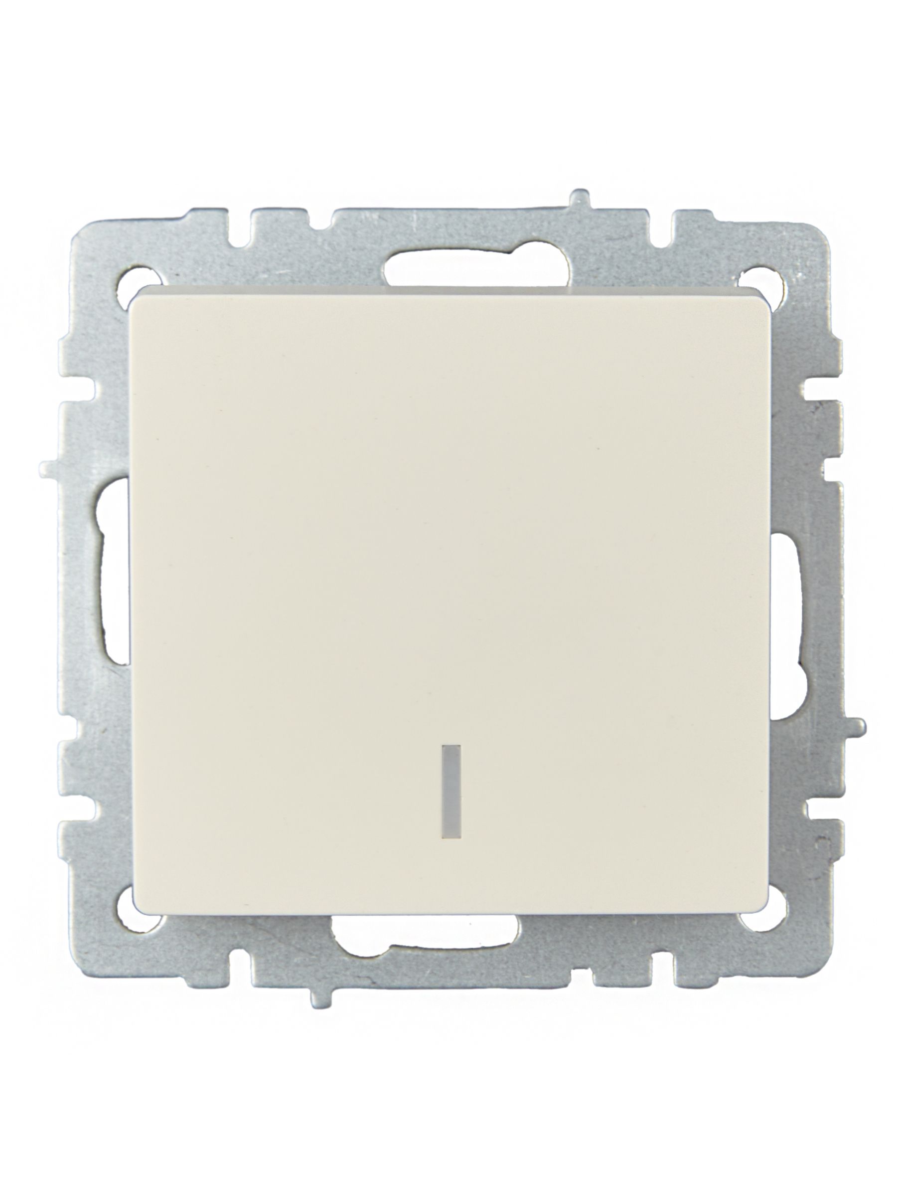 Выключатель 1-клавишный с индикацией 10А ВС10-1-1-БрКр бежевый BRITE ИЭК