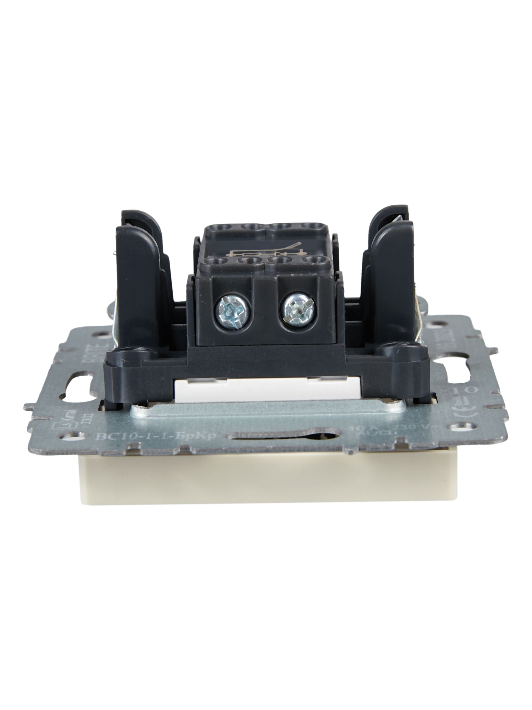 Выключатель 1-клавишный с индикацией 10А ВС10-1-1-БрКр бежевый BRITE ИЭК