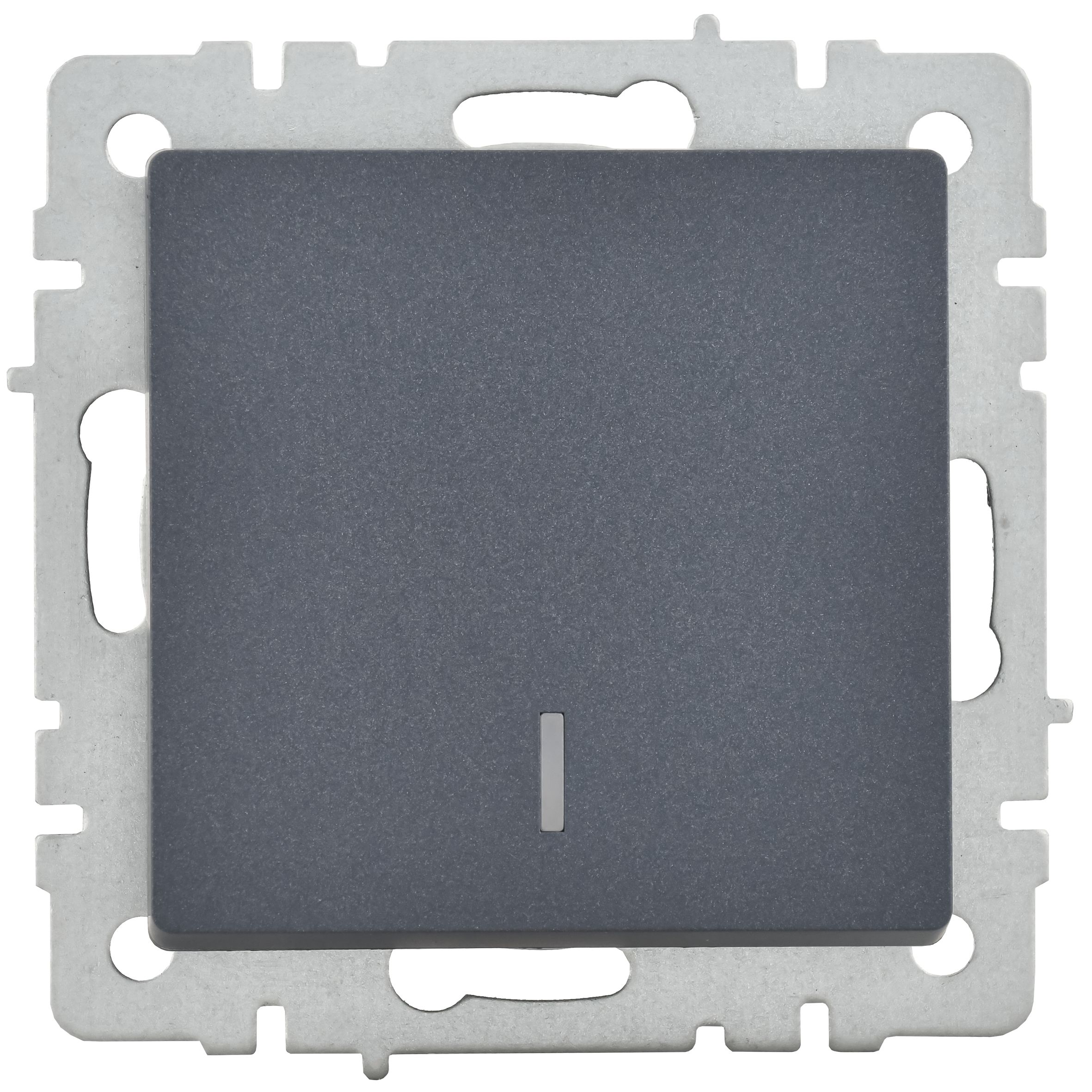 Выключатель 1-клавишный с индикацией 10А ВС10-1-1-БрМ маренго BRITE ИЭК