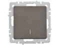 BRITE Выключатель 1-клавишный с индикацией 10А ВС10-1-1-БрТБ темная бронза ИЭК