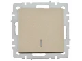 Выключатель 1-клавишный с индикацией 10А ВС10-1-1-БрШ шампань BRITE ИЭК