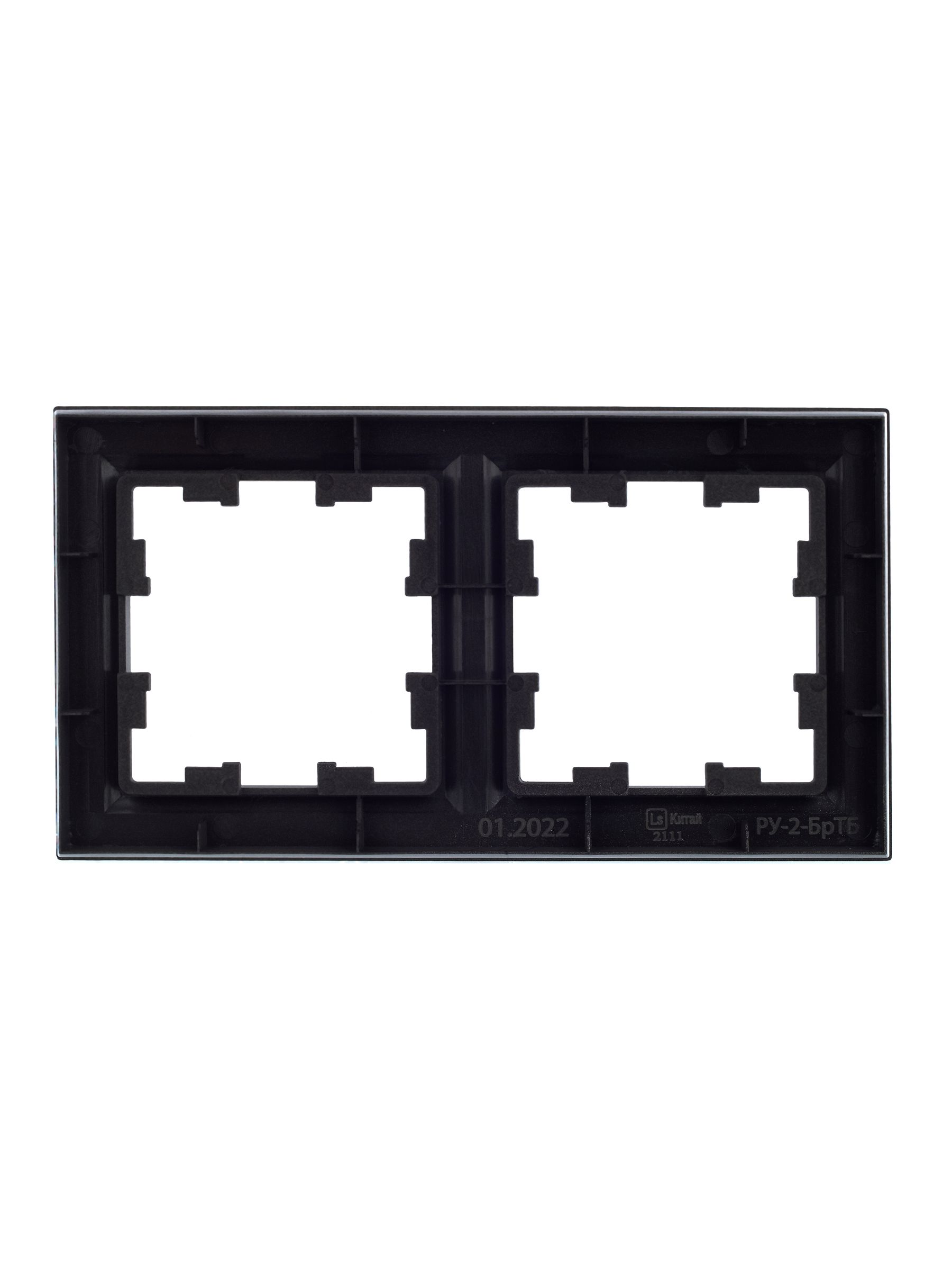 Рамка 2-местная РУ-2-БрТБ темная бронза BRITE ИЭК