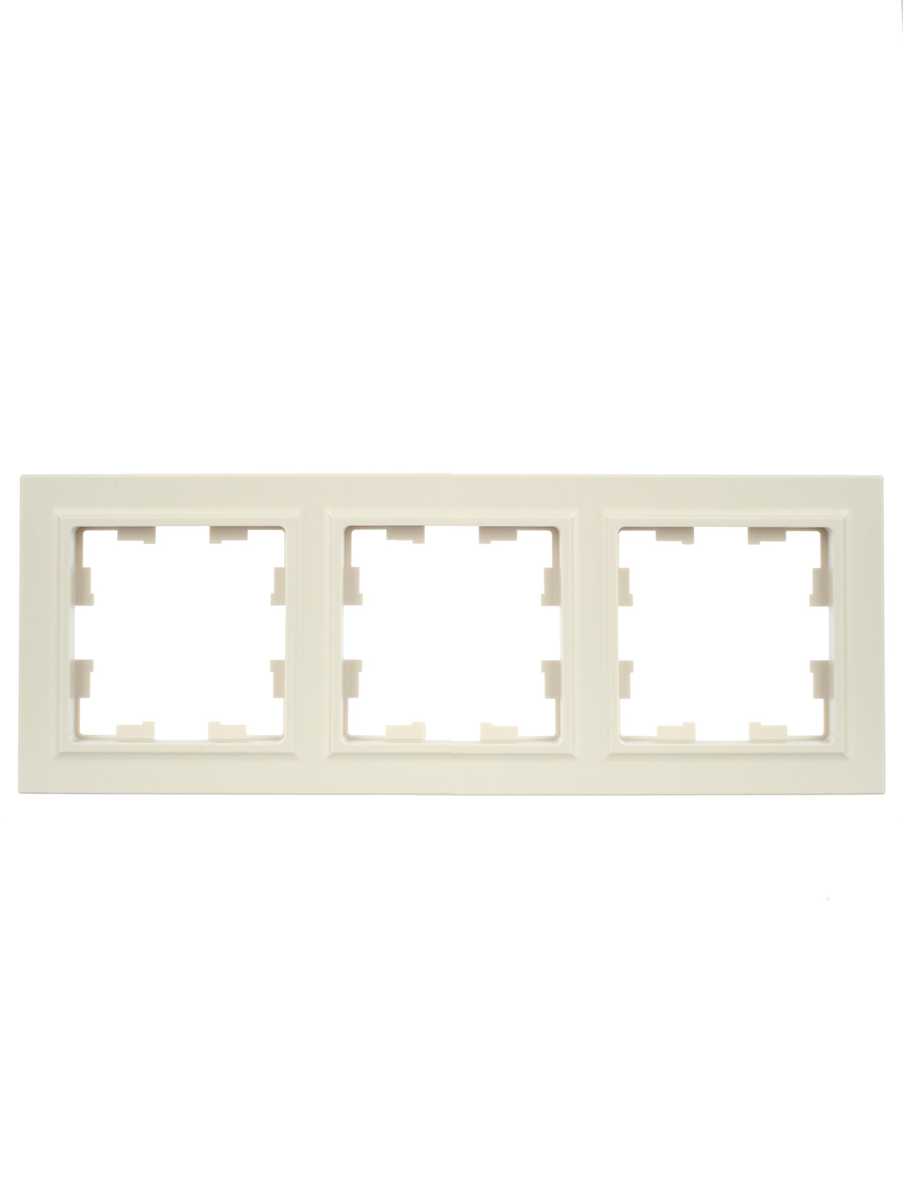 Рамка 3-местная РУ-3-БрКр бежевый BRITE ИЭК