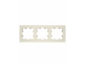 Рамка 3-местная РУ-3-БрКр бежевый BRITE ИЭК