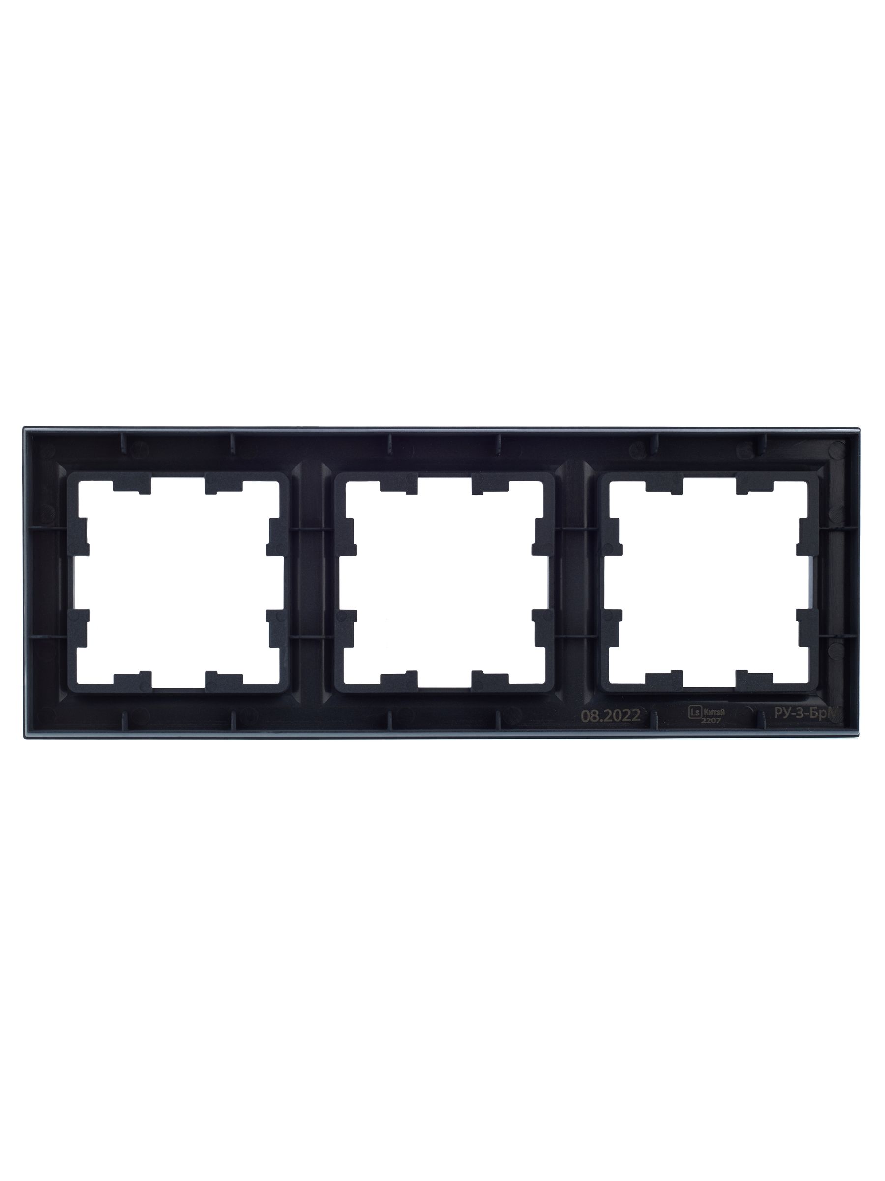 Рамка 3-местная РУ-3-БрМ маренго BRITE ИЭК