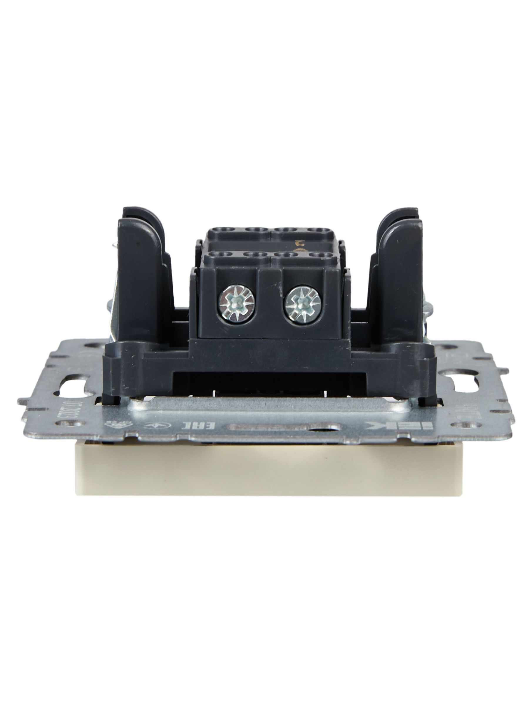 Выключатель 1-клавишный проходной 10А ВС10-1-6-БрКр бежевый BRITE ИЭК