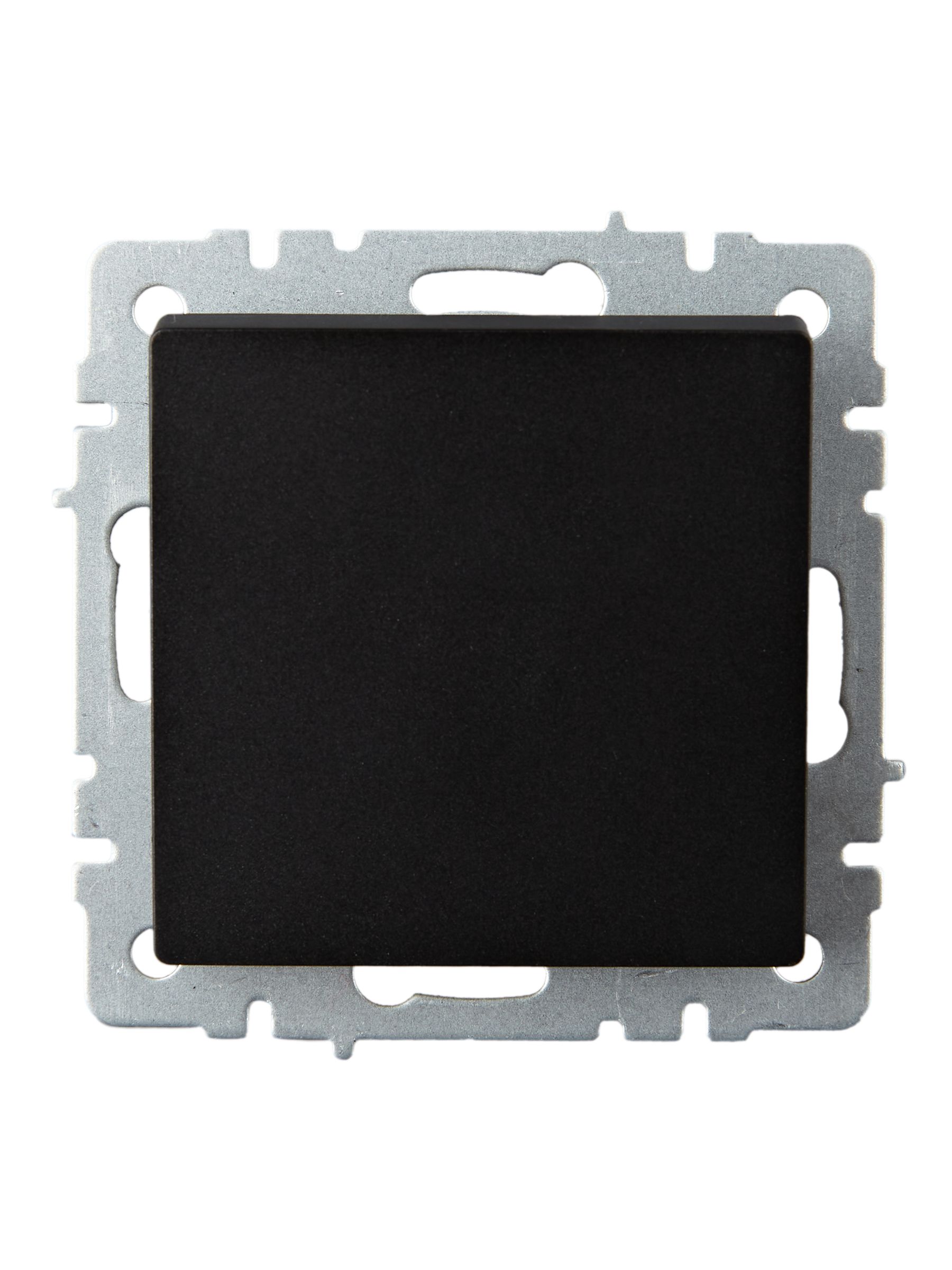 Выключатель 1-клавишный проходной 10А ВС10-1-6-БрЧ черный BRITE ИЭК