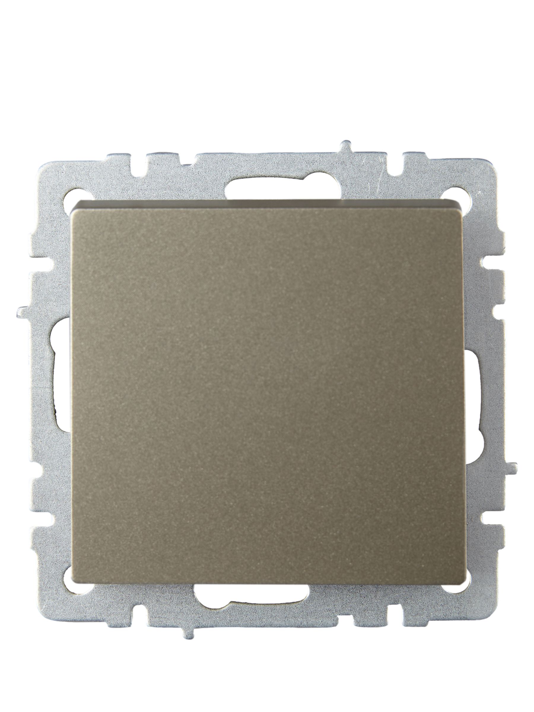 Выключатель 1-клавишный проходной 10А ВС10-1-6-БрШ шампань BRITE ИЭК