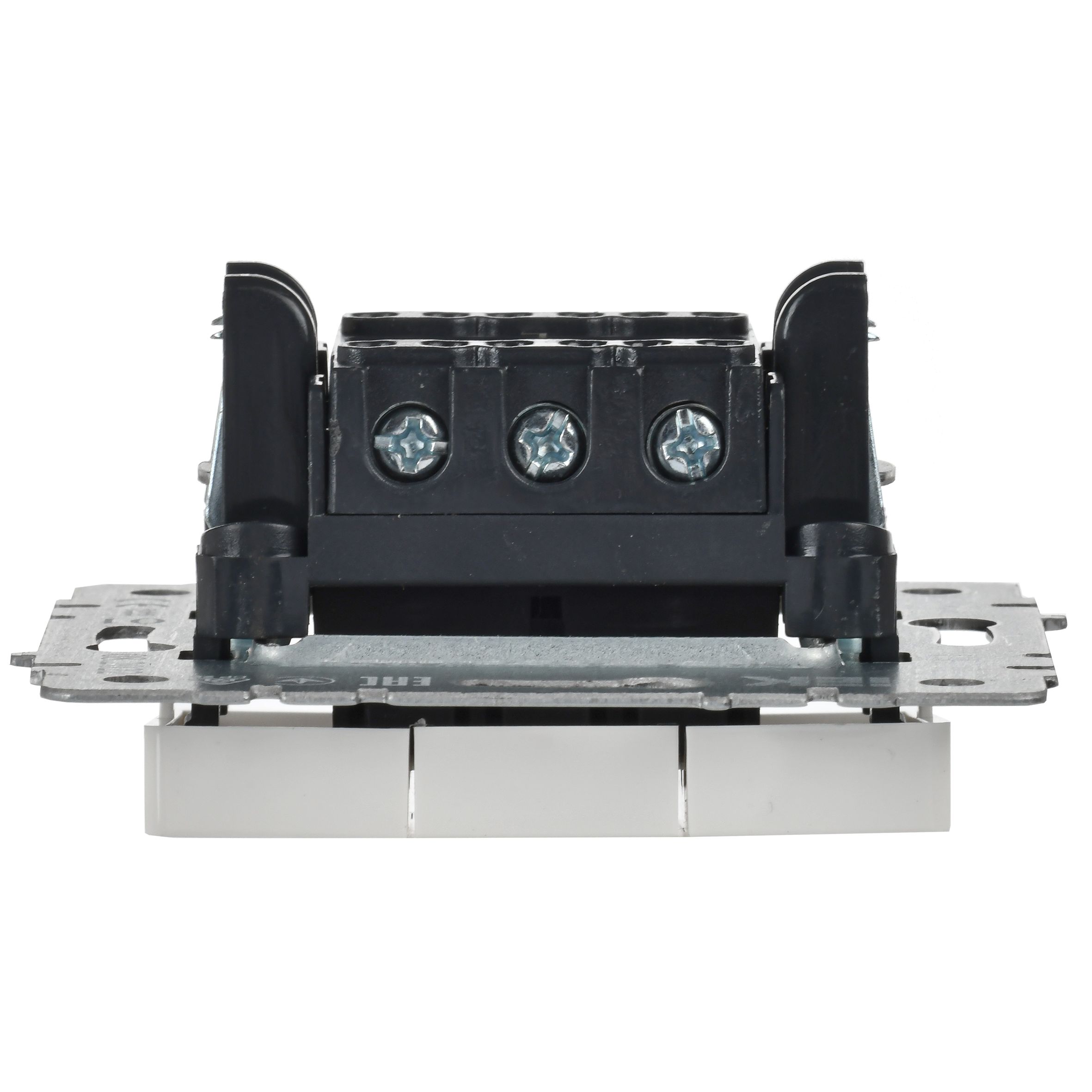 Выключатель 3-клавишный 10А ВС10-3-0-БрБ белый BRITE ИЭК