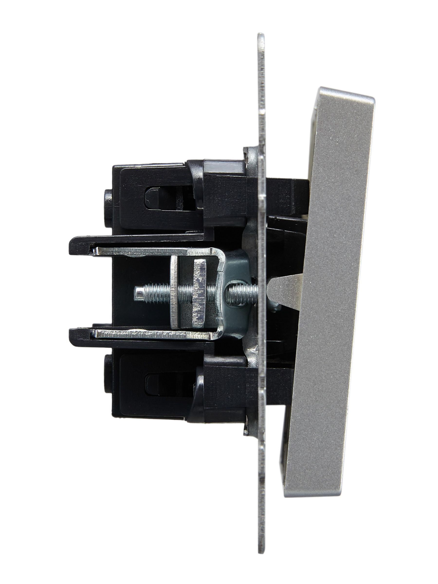 Выключатель 3-клавишный 10А ВС10-3-0-БрА алюминий BRITE ИЭК