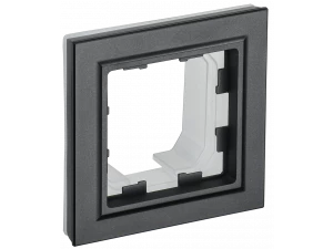 BRITE Рамка 1-местная IP44 РУ-1-БрЧ-44 черный ИЭК
