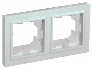 BRITE Рамка 2-местная IP44 РУ-2-БрЖ-44 жемчуг ИЭК