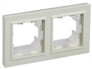 BRITE Рамка 2-местная IP44 РУ-2-БрКр-44 бежевый ИЭК