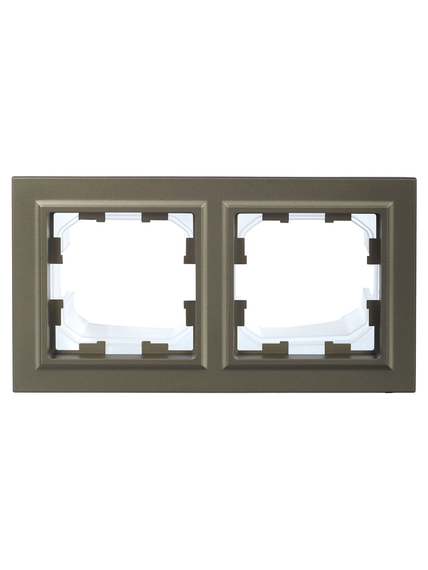 BRITE Рамка 2-местная IP44 РУ-2-БрШ-44 шампань ИЭК