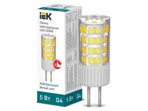 Лампа LED CORN капсула 5Вт 230В 4000К керамика G4 ИЭК
