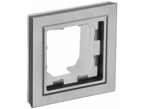 BRITE Рамка 1-местная IP44 РУ-1-БрС-44 сталь ИЭК