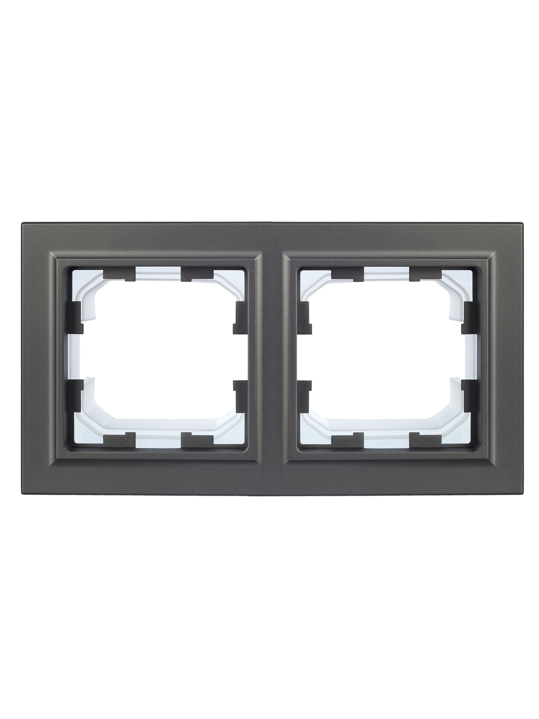 Рамка 2-местная IP44 РУ-2-БрС-44 сталь BRITE ИЭК