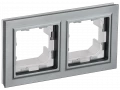 Рамка 2-местная IP44 РУ-2-БрС-44 сталь BRITE ИЭК