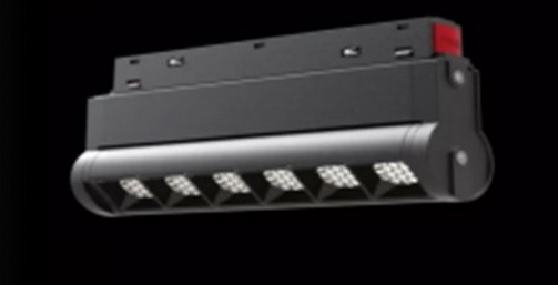 Трековый светильник M-TRACK GRILL поворотный с регулировкой угла 12W 4000K черный LEDAR