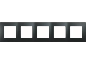 Рамка 5 мест антрацит ETIKA /672585/