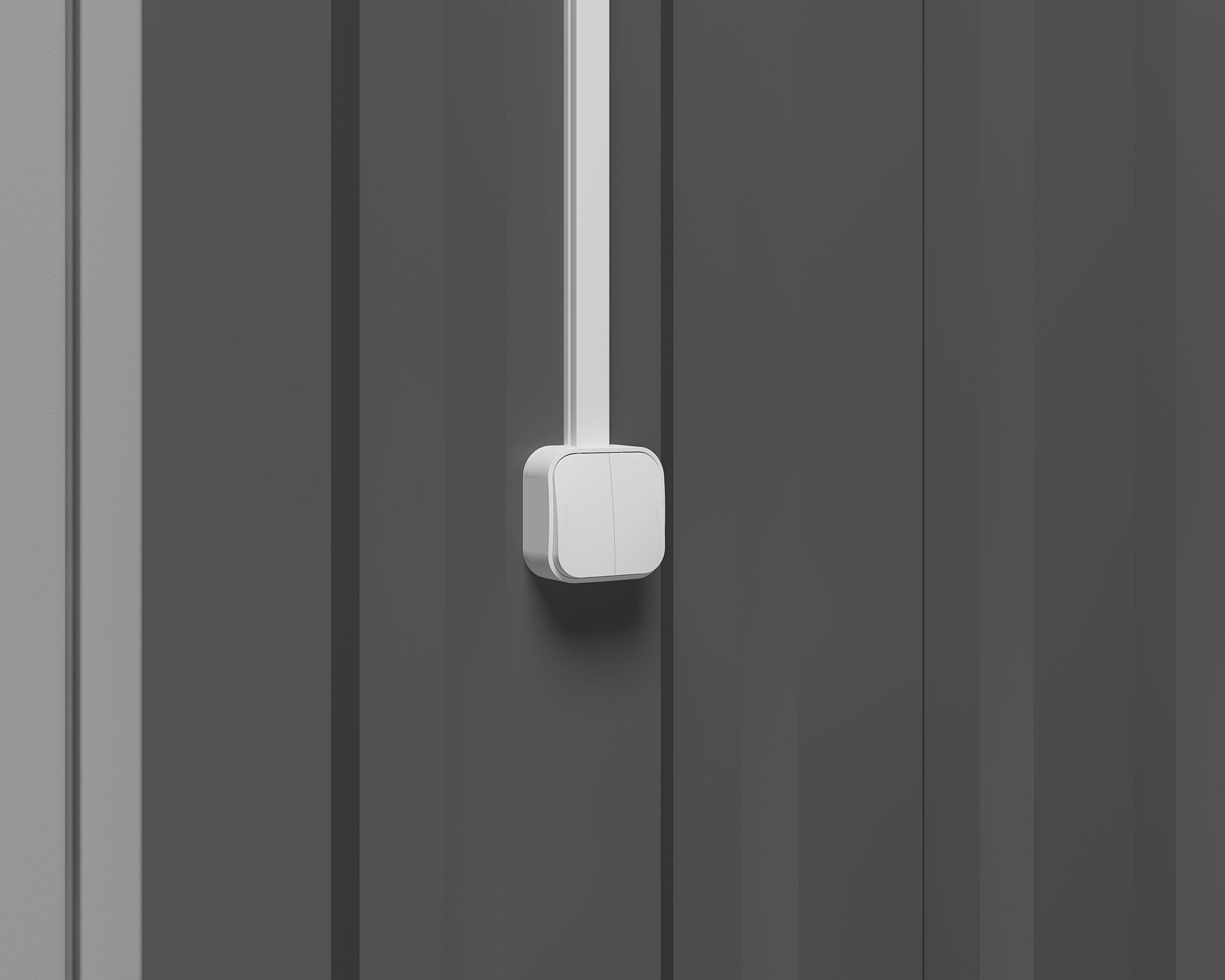 Выключатель 2-клавишный 10А белый /782202/