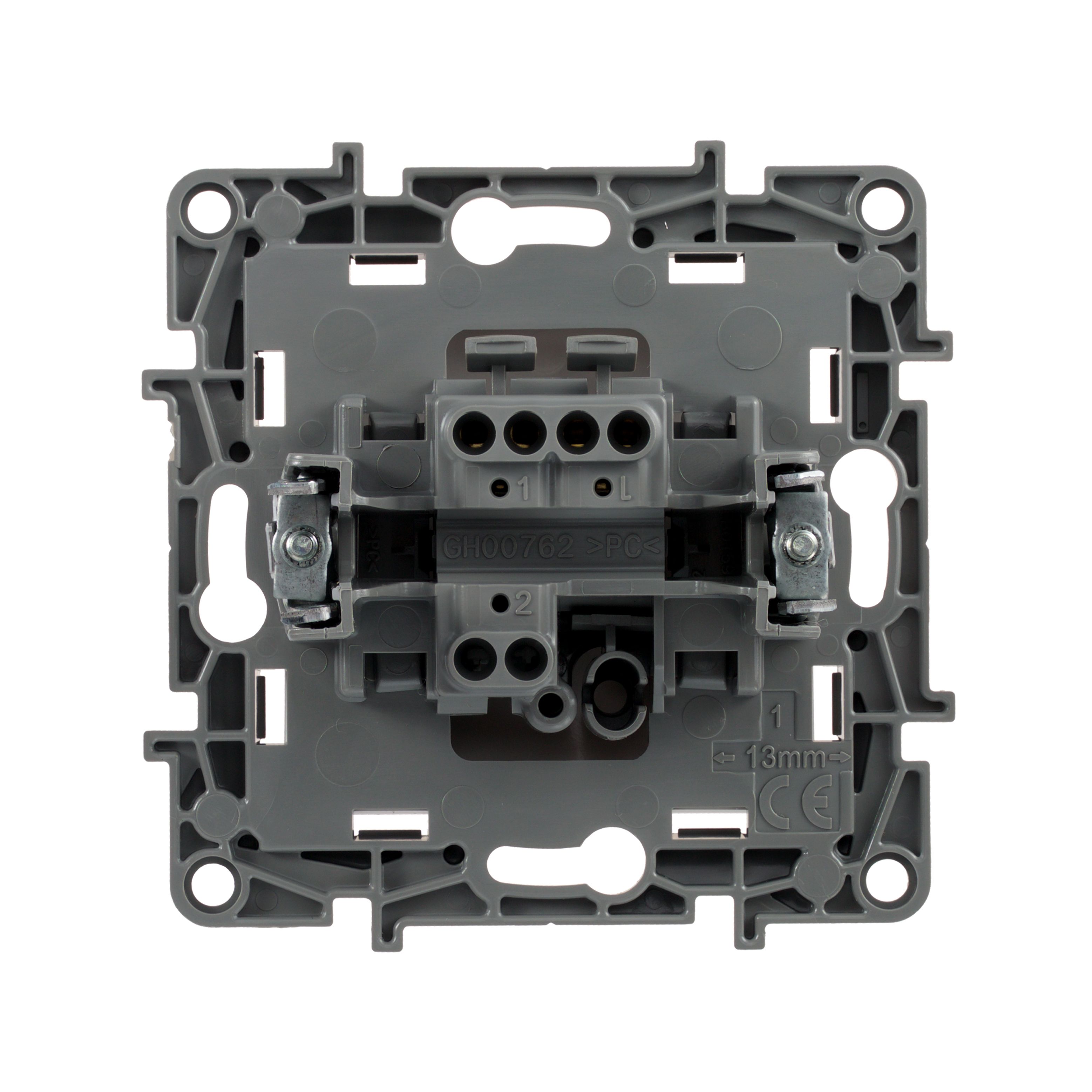 Выключатель 1-клавишный 10АХ винтовые белый ETIKA /672201/