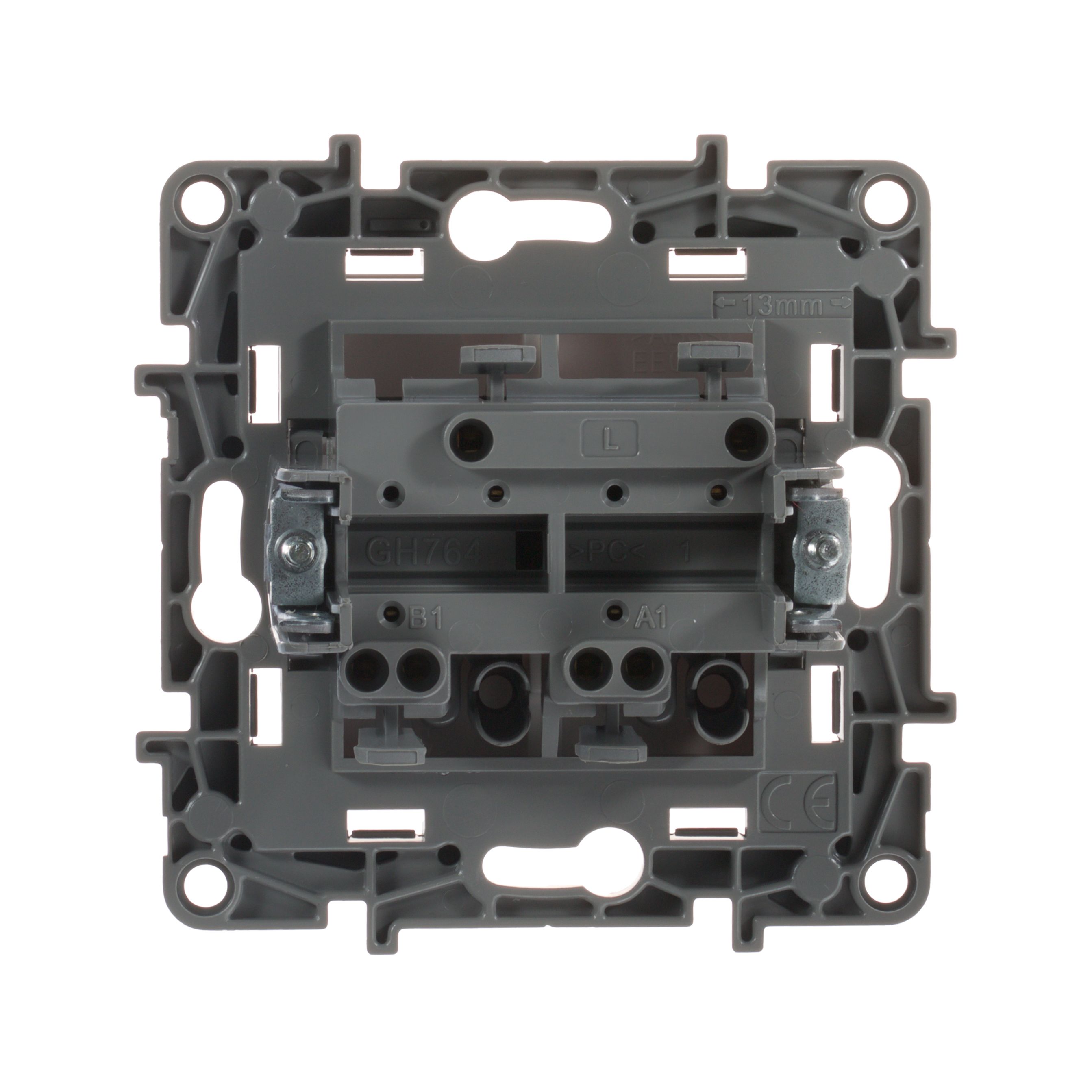 Выключатель 2-клавишный 10АХ винтовые белый ETIKA /672202/