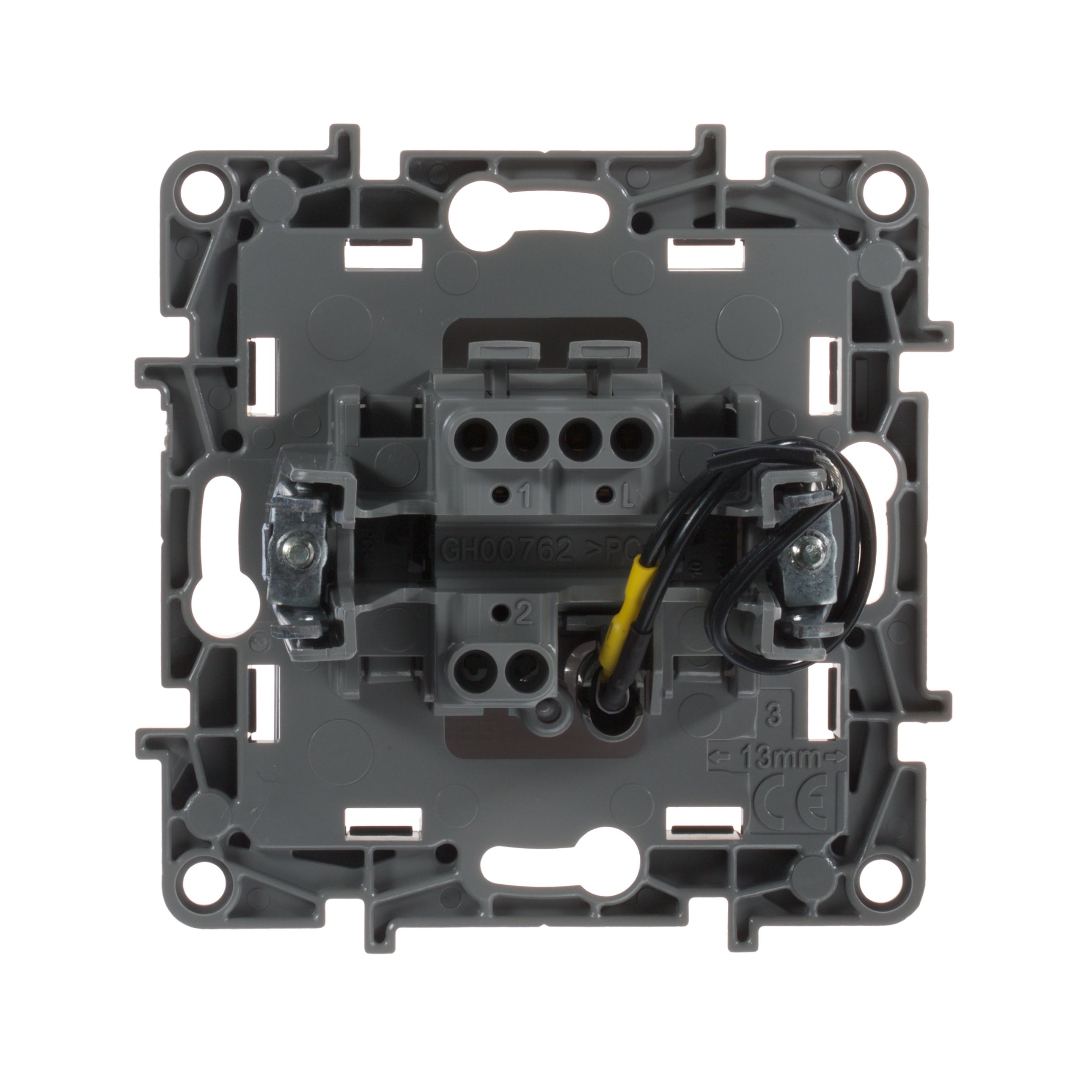 Выключатель 1-клавишный с подсветкой 10АХ винтовые белый /672203/