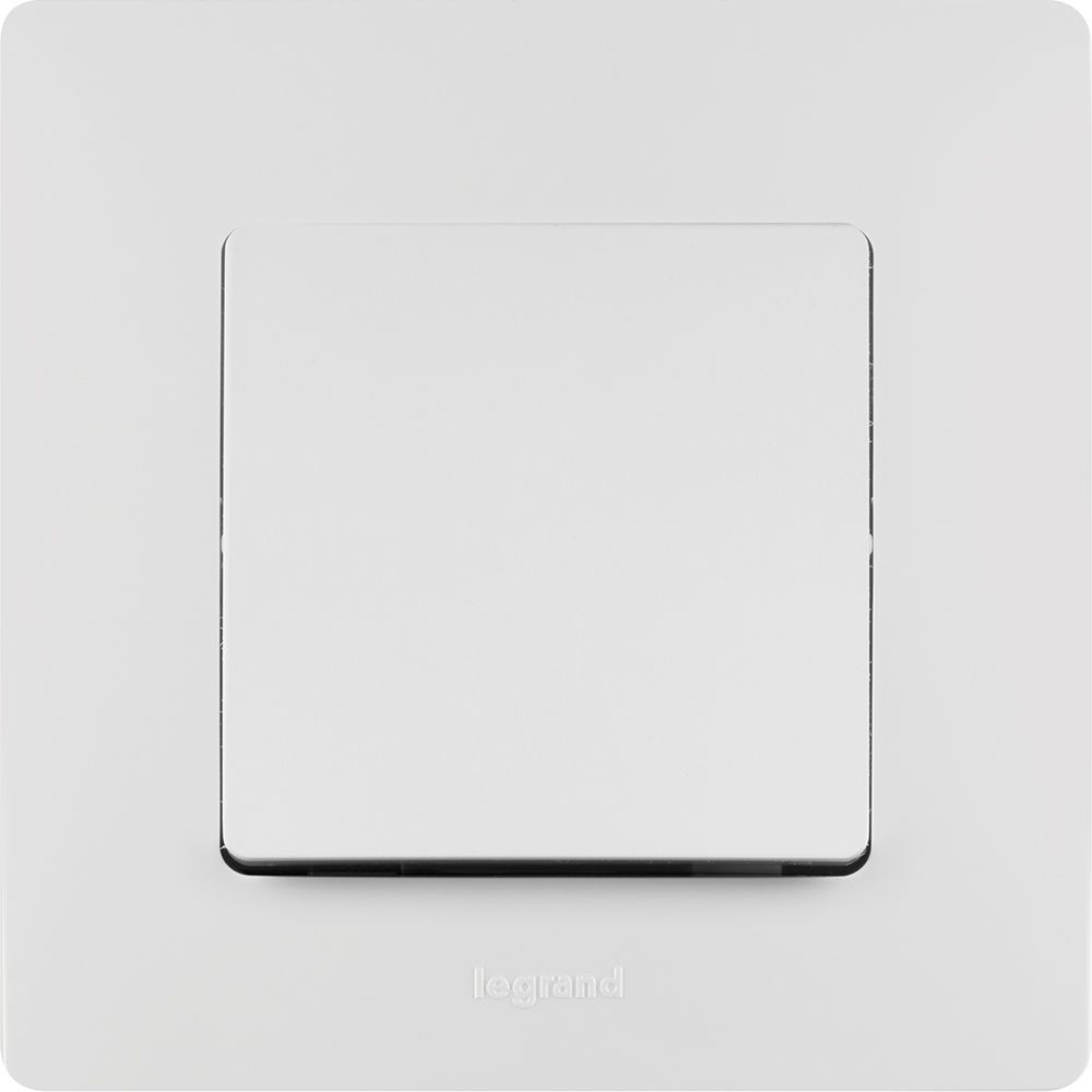 Переключатель 1-клавишный 10А винтовые клеммы белый ETIKA /672205/