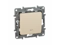 Выключатель 1-клавишный с подсветкой 10АХ винтовые слоновая кость /672303/