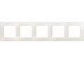 Рамка 5 мест белый ETIKA /672505/