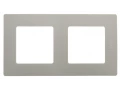 Рамка 2 места светлая галька ETIKA /672522/