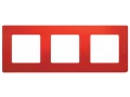 Рамка 3 места цвет красный ETIKA /672533/