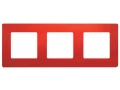 Рамка 3 места цвет красный ETIKA /672533/