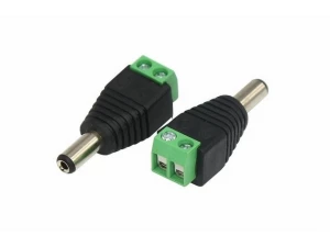 Разъем питания DC штекер 2,1х5,5мм с клеммной колодкой REXANT