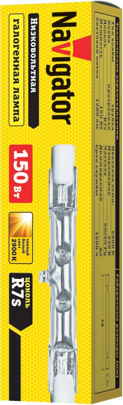 Лампа J78mm 150W R7s 230V 2000h 94 218 Navigator