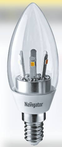 Лампа NLL-C37-5-230-2.7K-E14-CL 71 293 Navigator