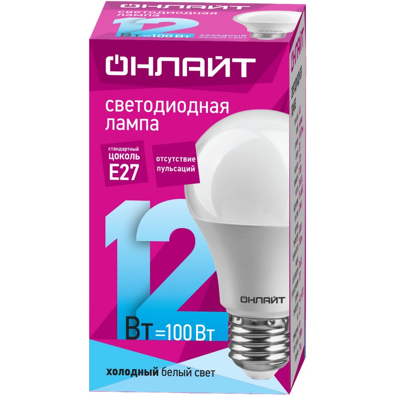 Лампа OLL-A60-12-230-4K-E27 71 655 Navigator