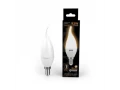 Лампа Gauss Свеча на ветру 9.5W 890lm 3000K E14 LED 1/10/50