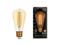 Лампа Gauss Filament ST64 8W 740lm 2400K E27 golden LED 1/10/40