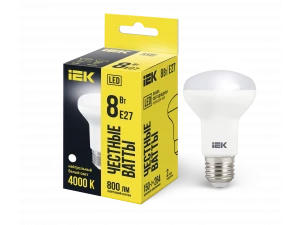 Лампа светодиодная ECO R63 рефлектор 8Вт 230В 4000К E27 IEK