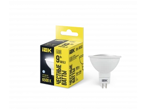 Лампа LED MR16 софит 9Вт 230В 6500К GU5.3  ИЭК