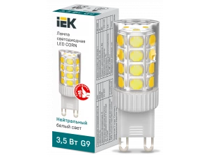 Лампа LED CORN капсула 3,5Вт 230В 4000К керамика G9 ИЭК