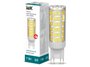 Лампа LED CORN капсула 7Вт 230В 4000К керамика G9 ИЭК