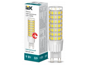 Лампа LED CORN капсула 9Вт 230В 4000К керамика G9 ИЭК